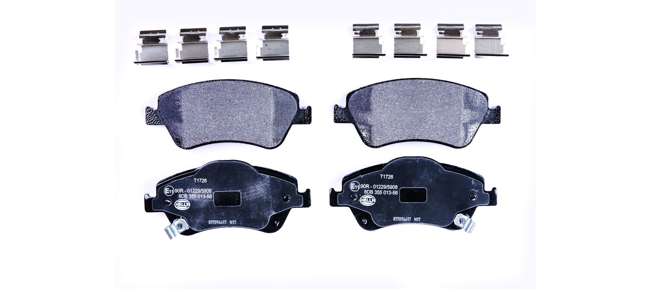 HELLA 8DB 355 013-561 - Bremsbelagsatz, Scheibenbremse