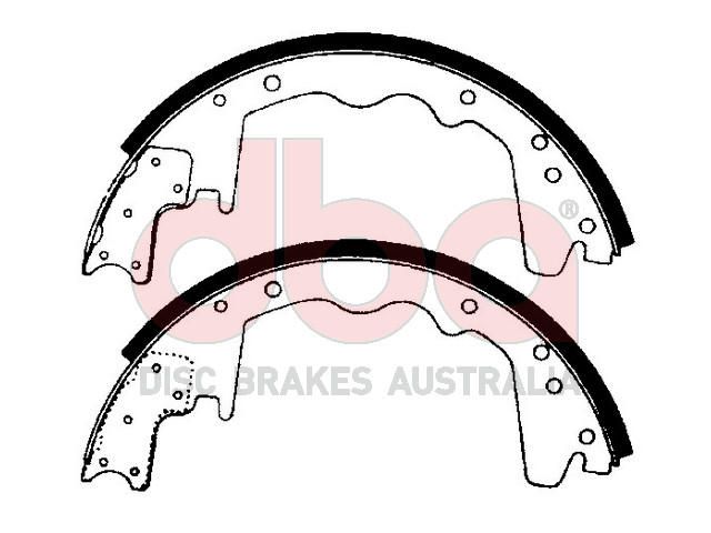 Street Series Brake Shoes [Ford Galaxie & F250 / F350 304.8mm] - TecDoc Only