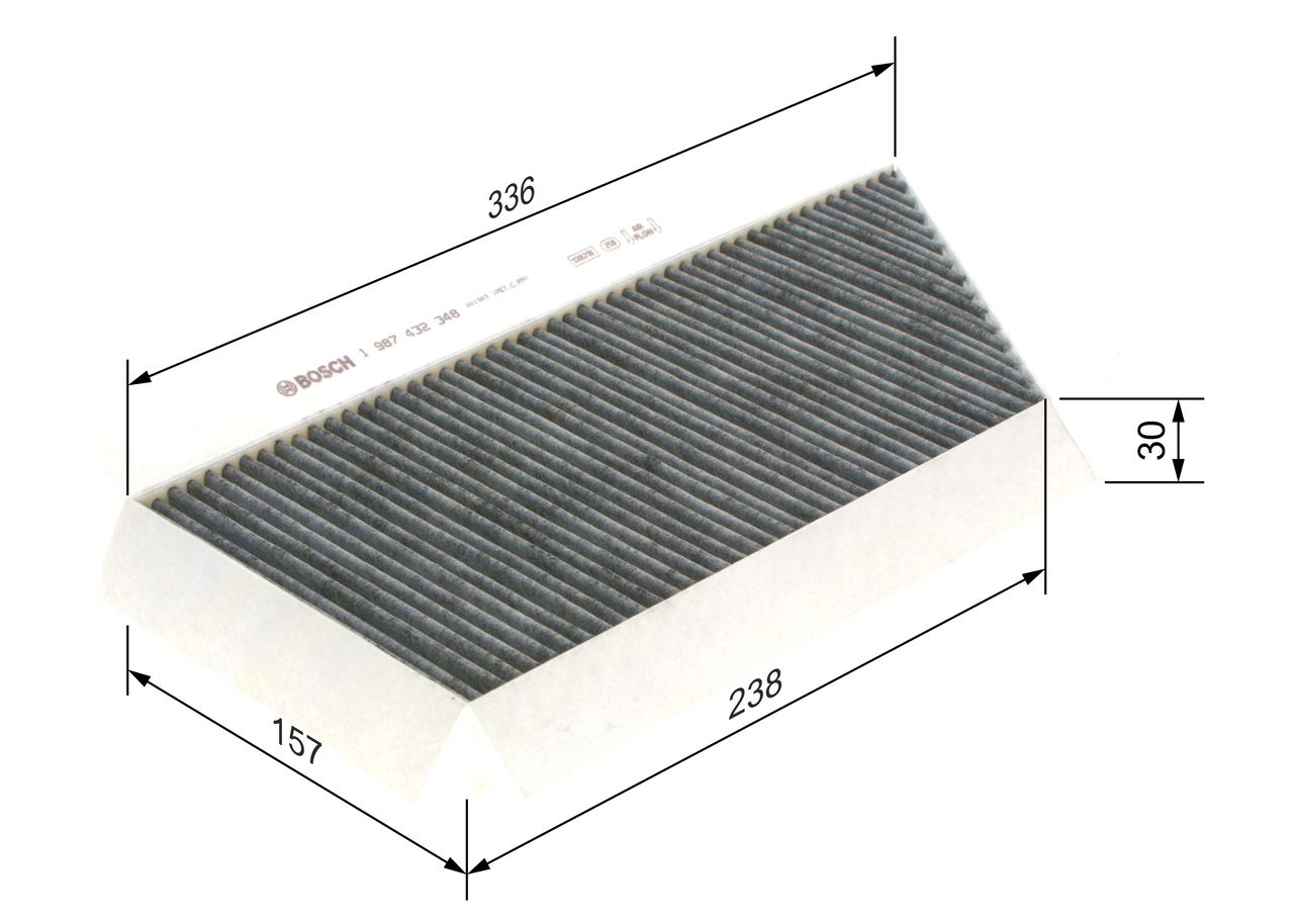 BOSCH 1 987 432 348 - Filter, Innenraumluft