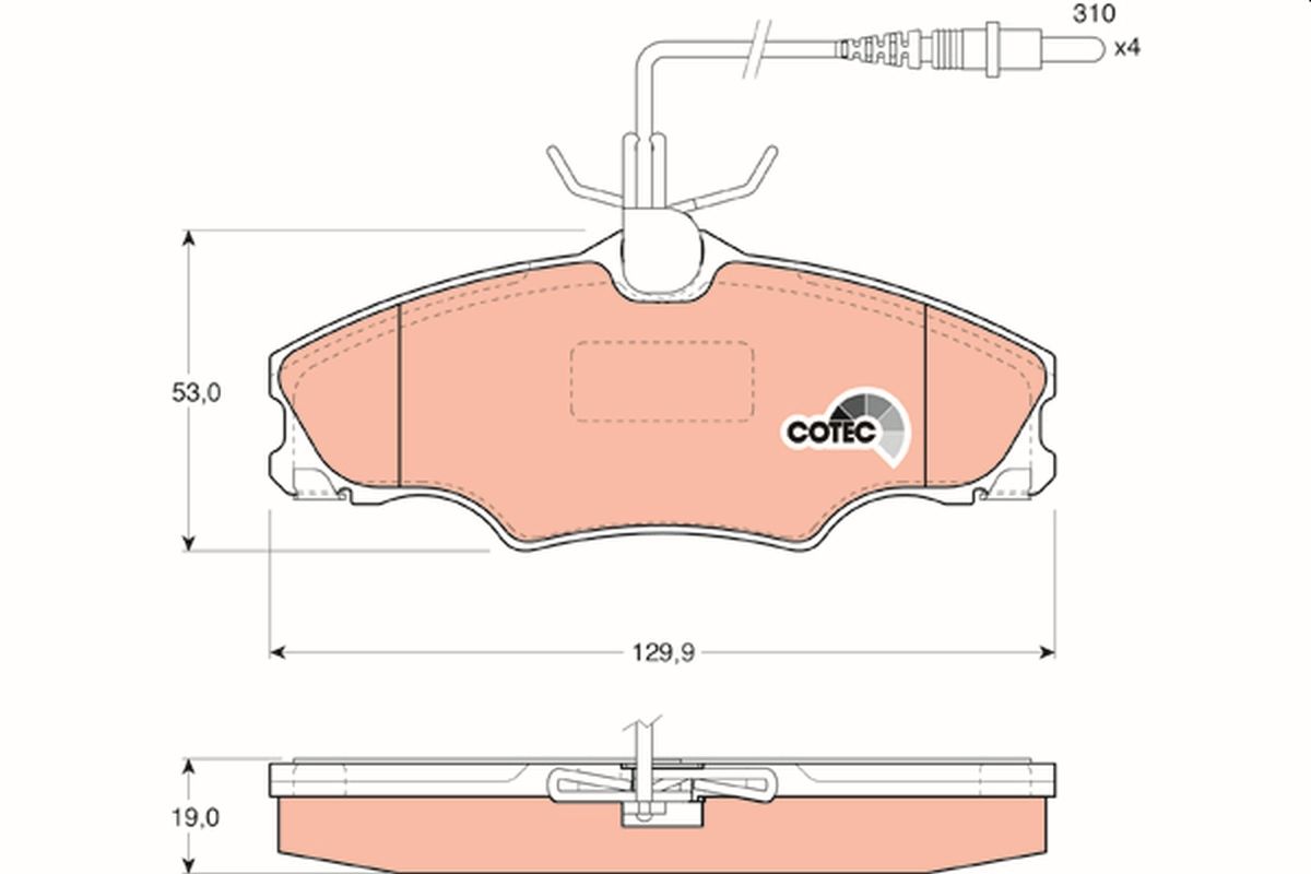 Brake Pad Set, disc brake GDB1193