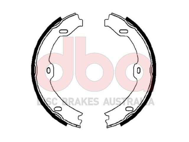 Street Series Brake Shoes [Mercedes Parking Brake 180mm] - TecDoc Only
