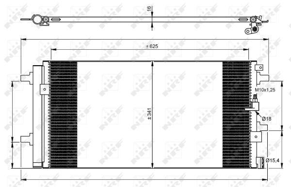 NRF 350060 Condenser, air conditioning