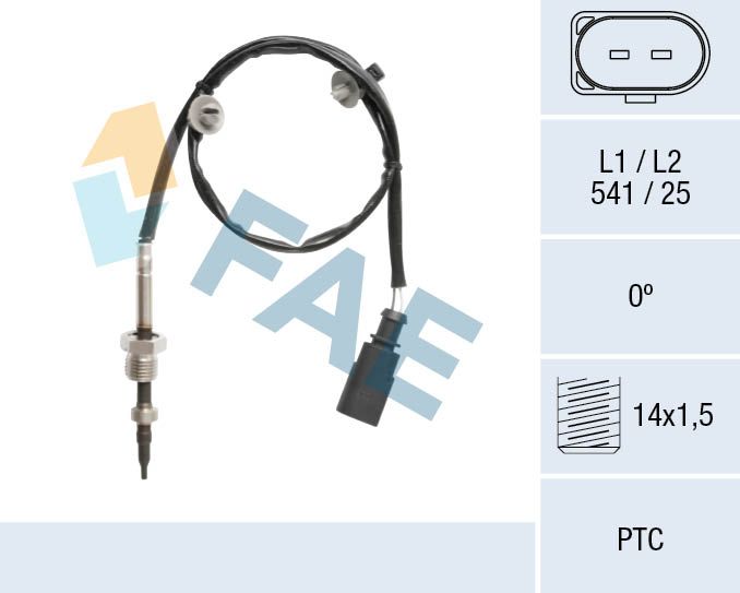 Sensor, Abgastemperatur