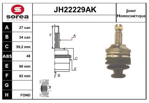 KIT CV JOINT AVEC KR084 - JUMPY