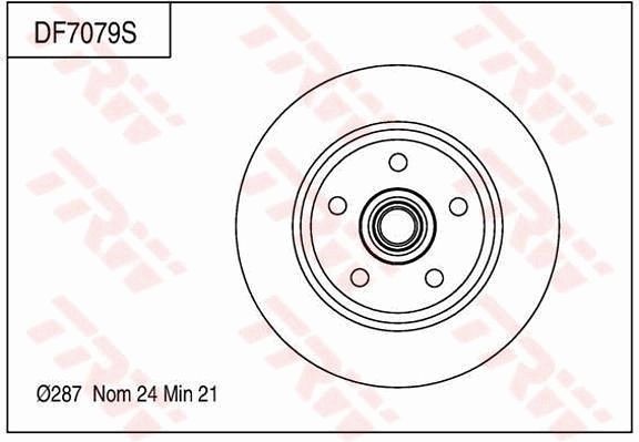 TRW BRAKE DISC - TecDoc Only