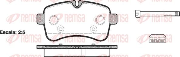 Brake Pad Set, disc brake 1282.00