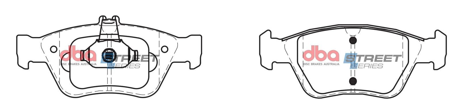 DBA SS STREET SERIES BRAKE PADS [ Chrysler & Mercedes 1995-2005 F ] - TecDoc Only
