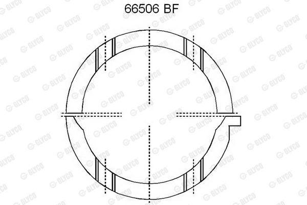 66506BF GLYCO csapágy