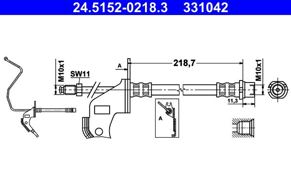 Brake Hose 24.5152-0218.3