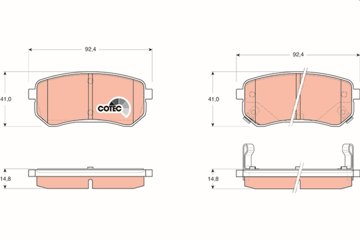 Brake Pad Set, disc brake GDB3370