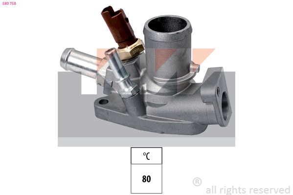 580 758 KW Made in Italy - OE Equivalent termosztát, hűtőfolyadék