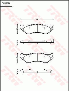 TRW DISC BRAKE PADS - TecDoc Only