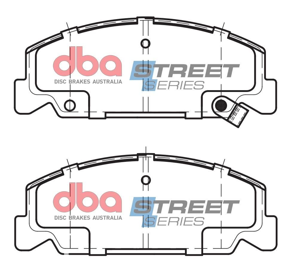DBA SS STREET SERIES BRAKE PADS [ Honda 1984-2014 F ] - TecDoc Only