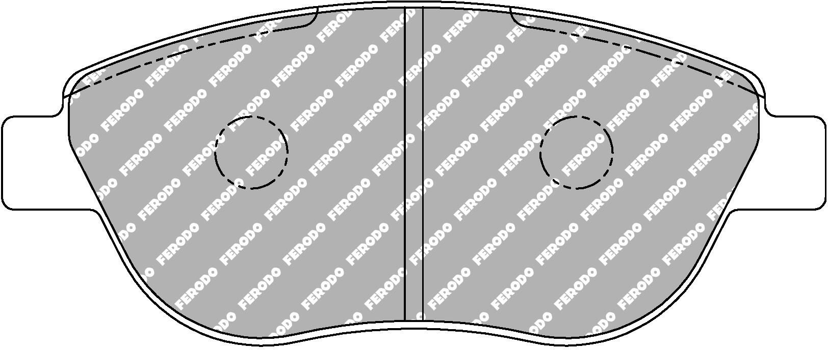 FERODO RACING FCP1467H - Bremsbelagsatz, Scheibenbremse DS2500