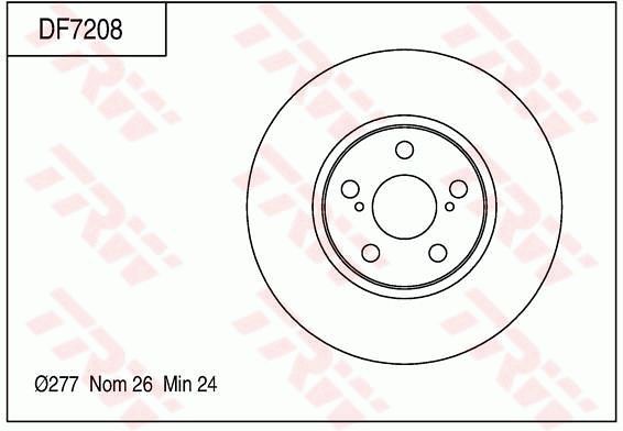 TRW BRAKE DISC - TecDoc Only
