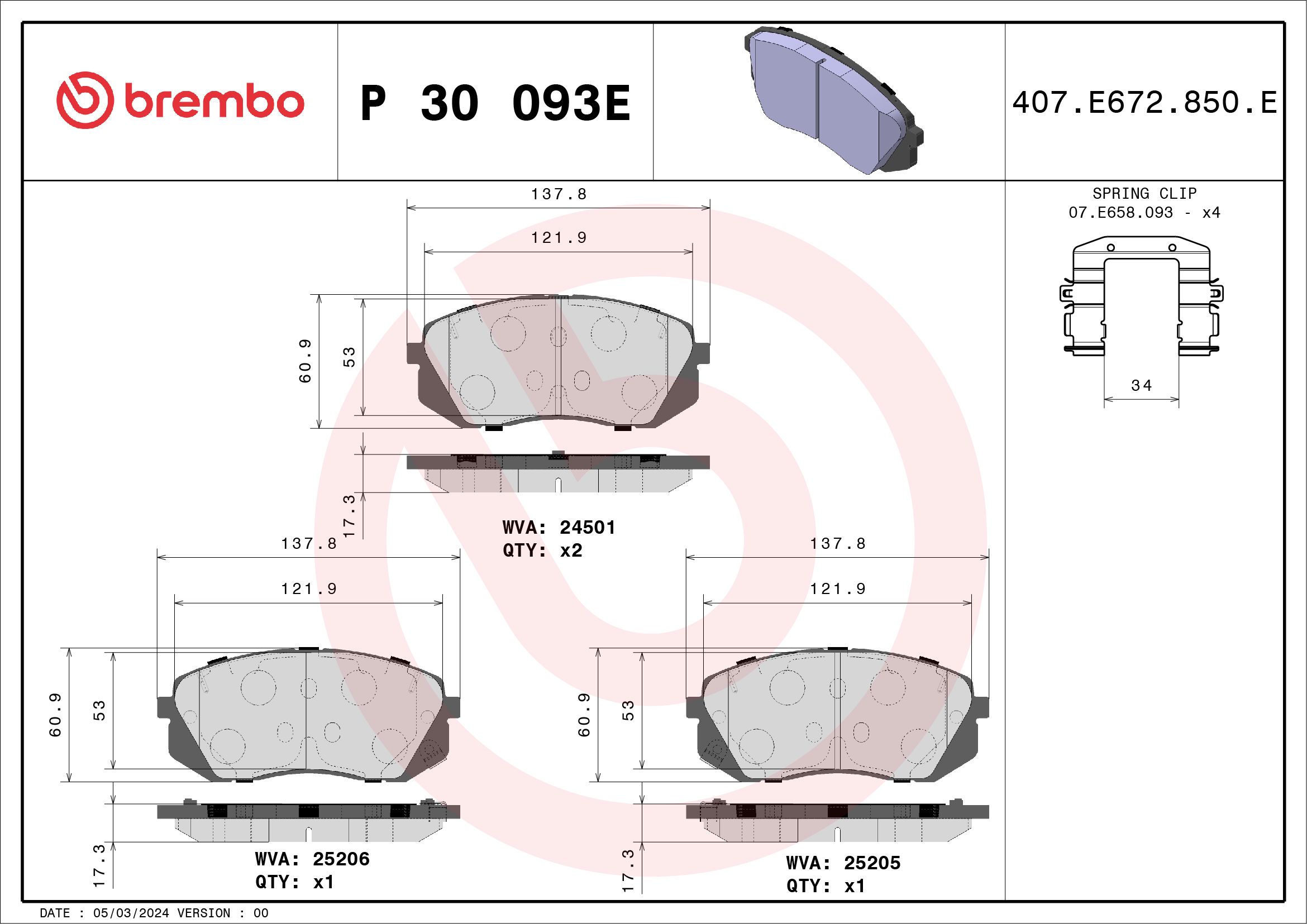 Bremsbelagsatz, Scheibenbremse Bremsbelagsatz, Scheibenbremse