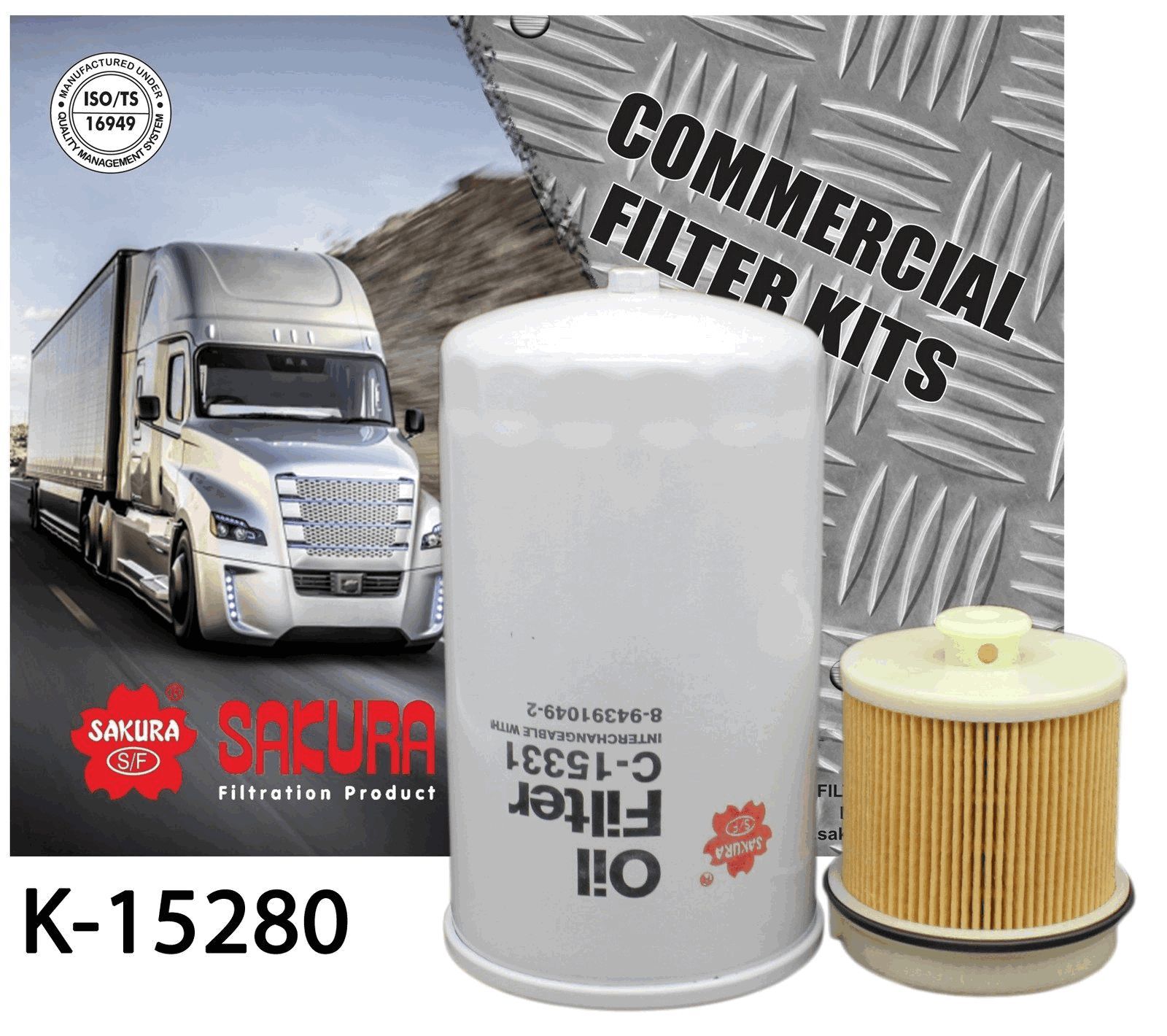 TRUCK FILTER KIT ISUZU FRR34 - TecDoc Only