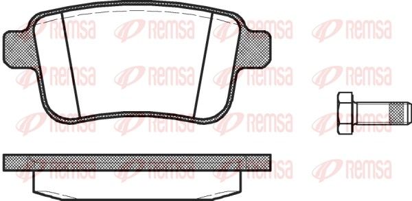 Brake Pad Set, disc brake 1352.00