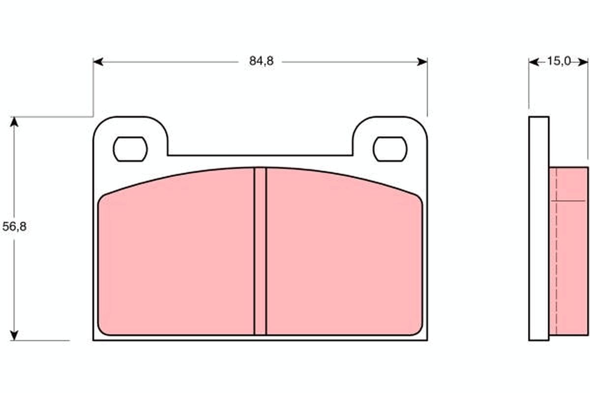 Brake Pad Set, disc brake GDB939