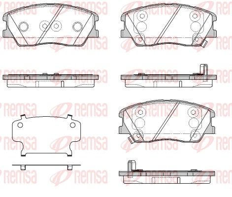 Brake Pad Set, disc brake 1884.02