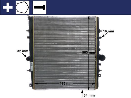 Radiador, refrigeración del motor