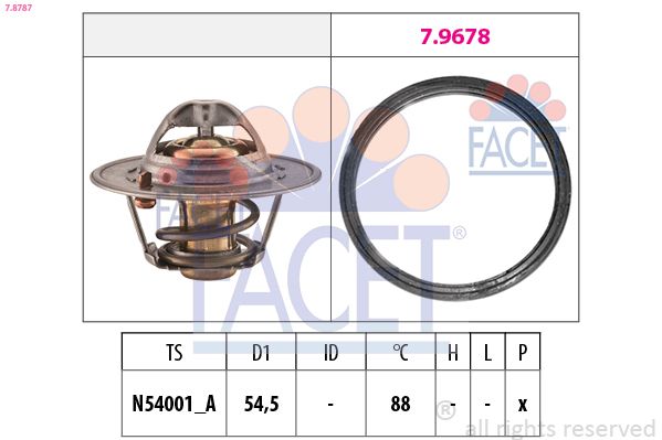 Thermostat, coolant 7.8787