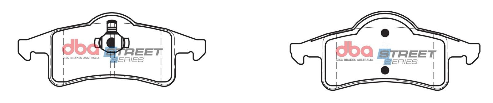 DBA SS STREET SERIES BRAKE PADS [ Jeep Grand Cherokee 1999-2005 R ] - TecDoc Only