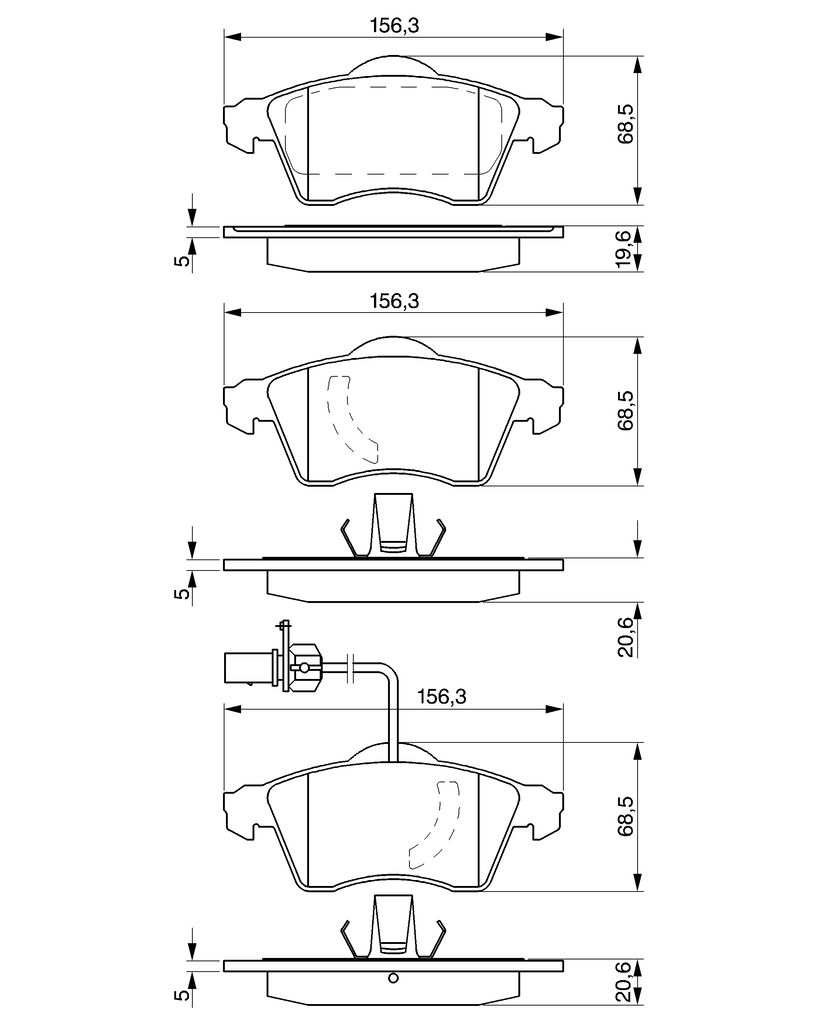 stabdžių trinkelių rinkinys, diskinis stabdys