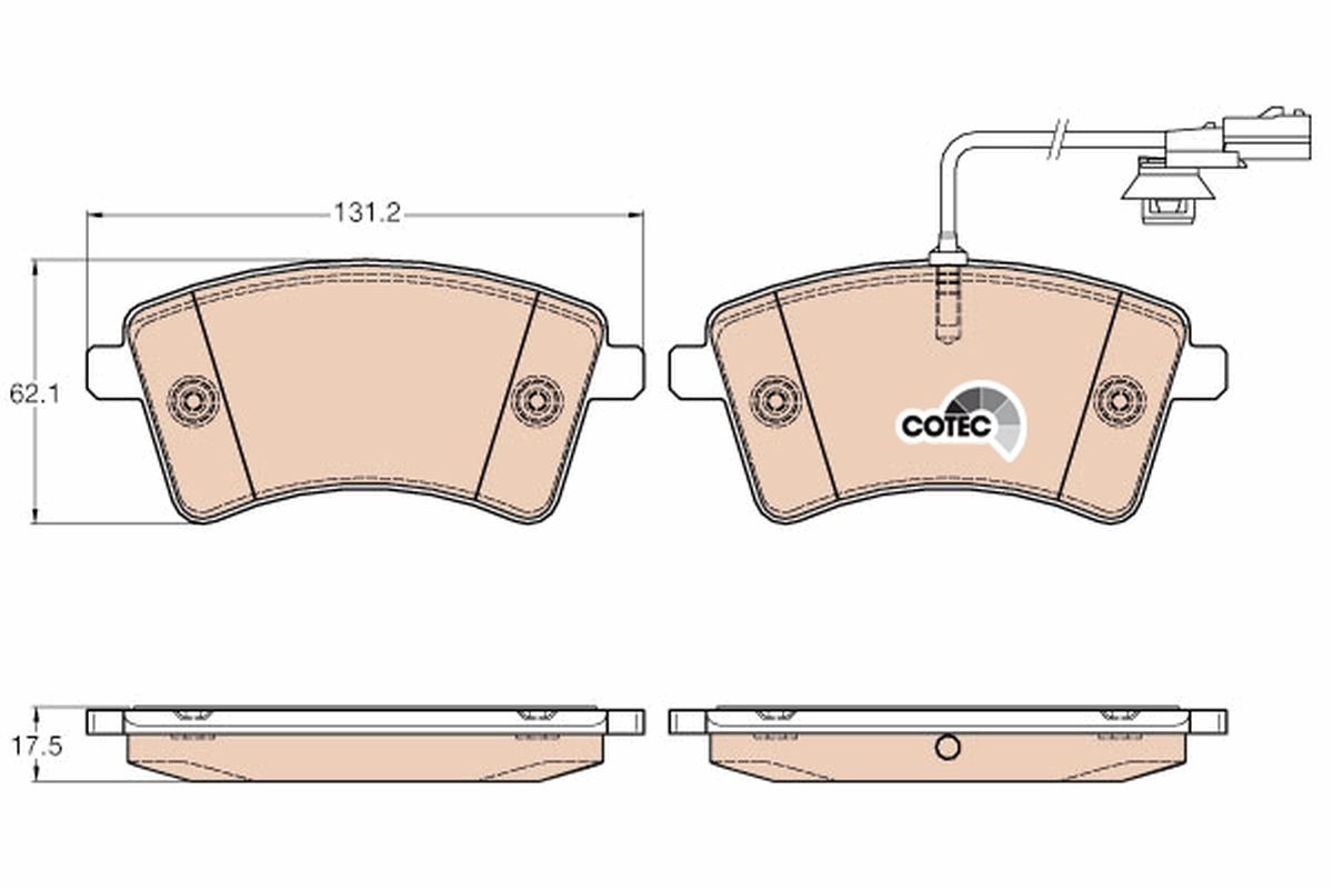 Brake Pad Set, disc brake GDB1941