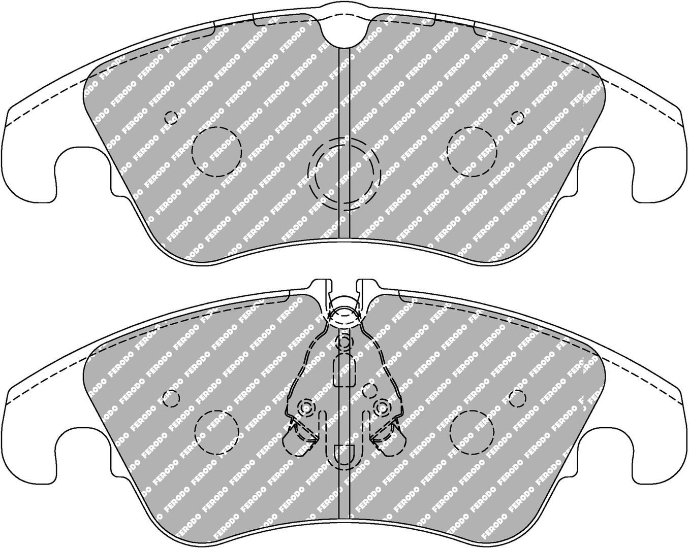 FERODO RACING FDS4044 - Bremsbelagsatz, Scheibenbremse DS PERFORMANCE