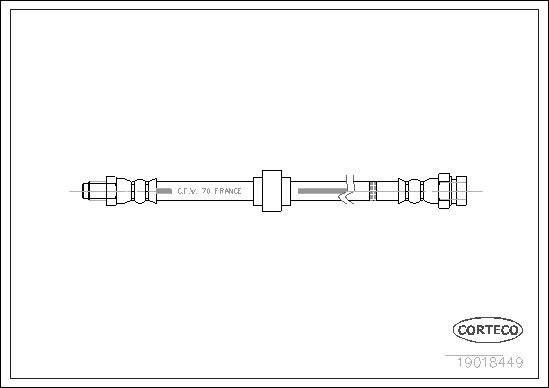 FLEXIBLE DE FREIN CITROEN BX  0705