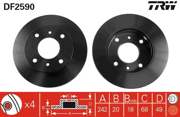 PAIRE DE DISQUES  9900