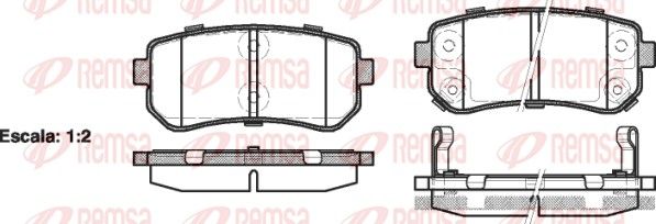 Premium Rear Brake Pad Set Premium Rear Brake Pad Set