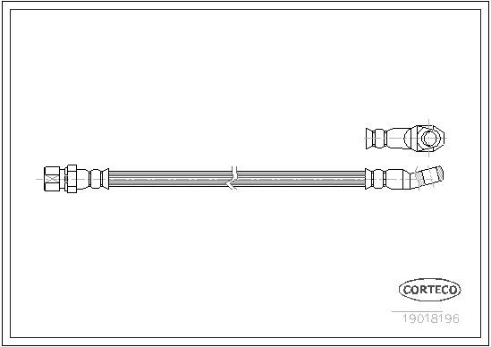 FLEXIBLE DE FREIN FIAT  0705