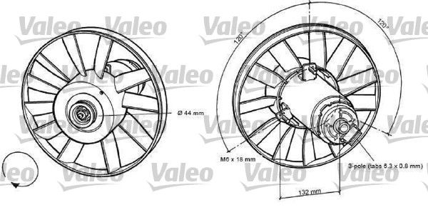 698371 VALEO ventilátor, motorhűtés