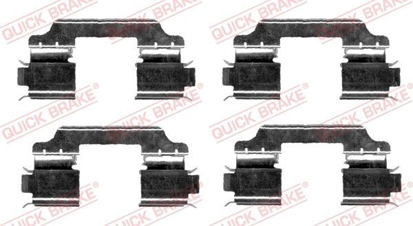 Accessory Kit, disc brake pad 109-1654