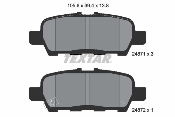 Brake Pad Set, disc brake 2487101