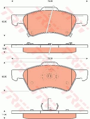 TRW DISC BRAKE PADS - TecDoc Only