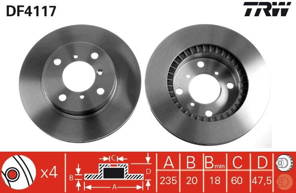 PAIRE DE DISQUES  9900