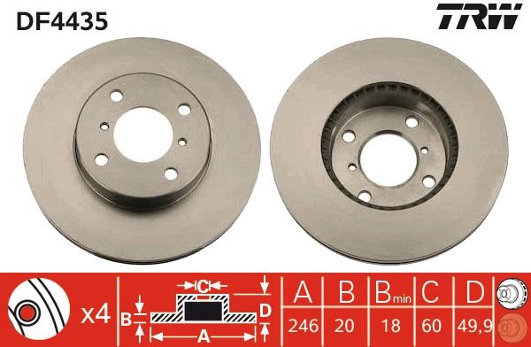 Brake Disc DF4435