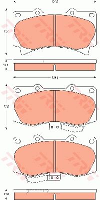 TRW DISC BRAKE PADS - TecDoc Only