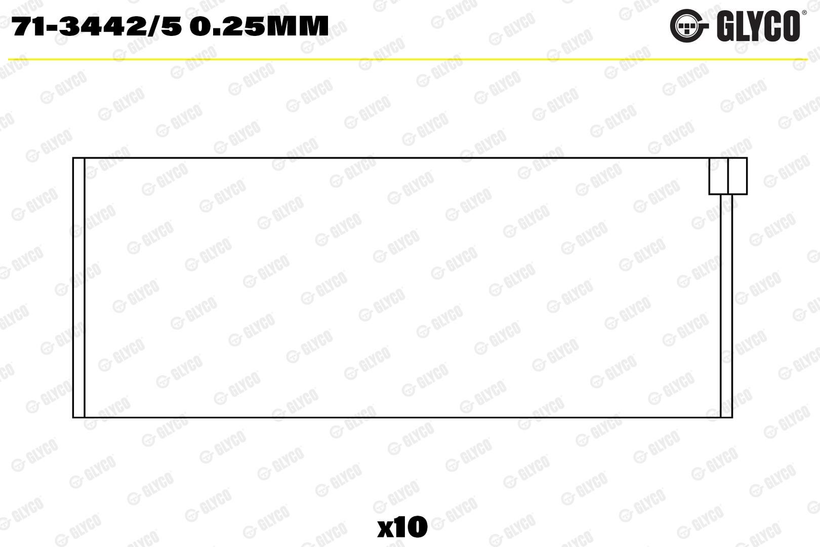 GLYCO 71-3442/5 0.25mm - Pleuellager