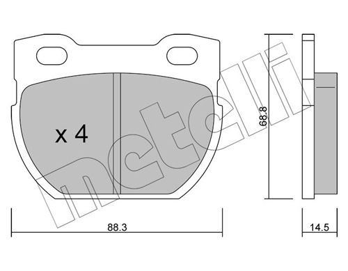 Brake Pad Set, disc brake 22-0354-0