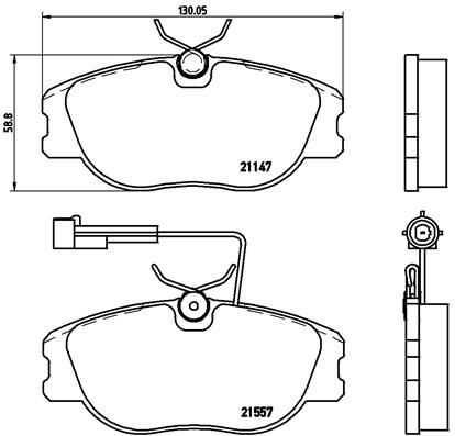 Brake Pad Set, disc brake P 23 043