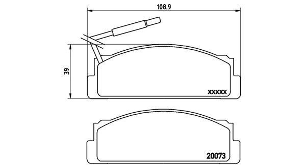 Bremsbelagsatz, Scheibenbremse