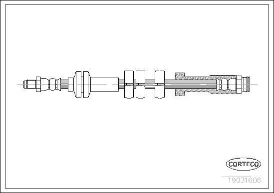 FLEXIBLE DE FREIN FIAT SEICENTO  0705