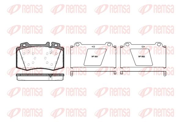 Brake Pad Set, disc brake 0769.00