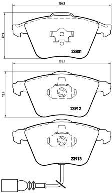 Brake Pad Set, disc brake P 85 079