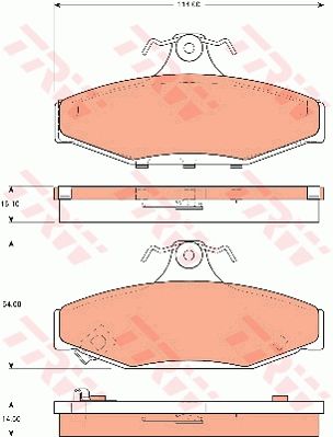 TRW DISC BRAKE PADS - TecDoc Only