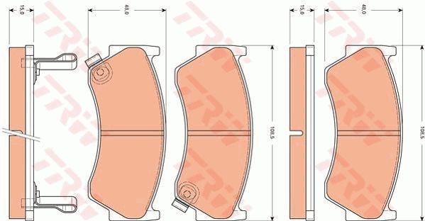 TRW DISC BRAKE PADS - TecDoc Only